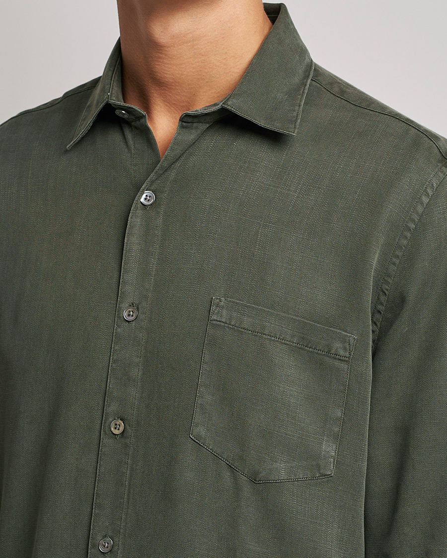 Homme | Chemises | A Day's March | Daintree Lyocell Shirt Olive