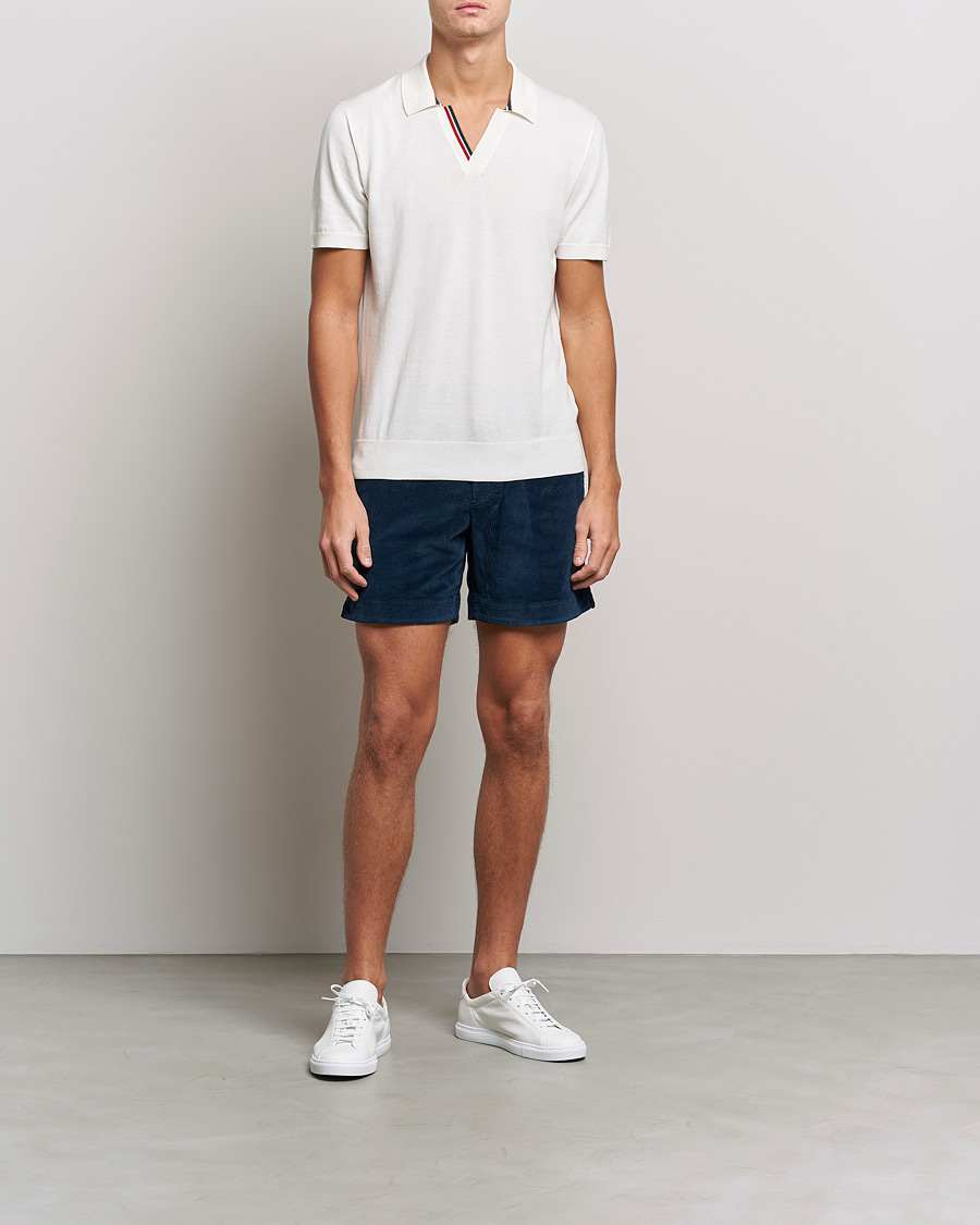 Homme | Polos | Orlebar Brown | Horton OB Tipping Organic Cotton Polo Cloud