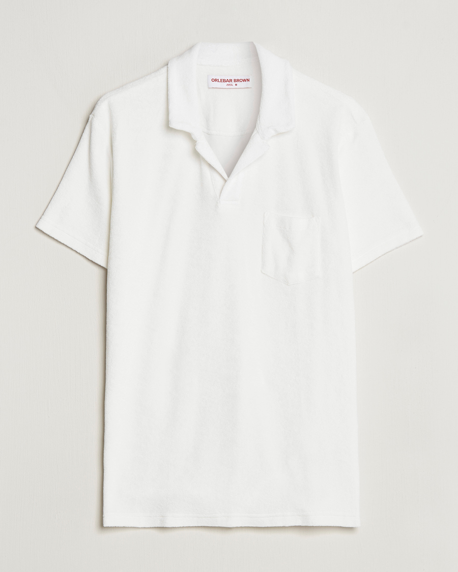 Homme | Polos | Orlebar Brown | Terry Polo Sea Mist