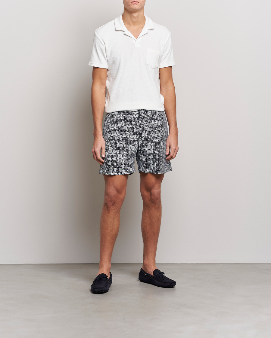 Homme | Polos | Orlebar Brown | Terry Polo Sea Mist