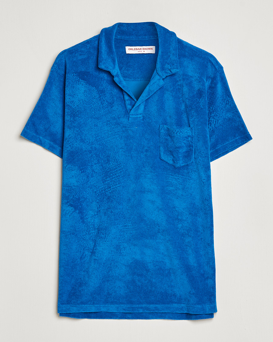 Homme | Polos | Orlebar Brown | Terry Polo Signal Blue
