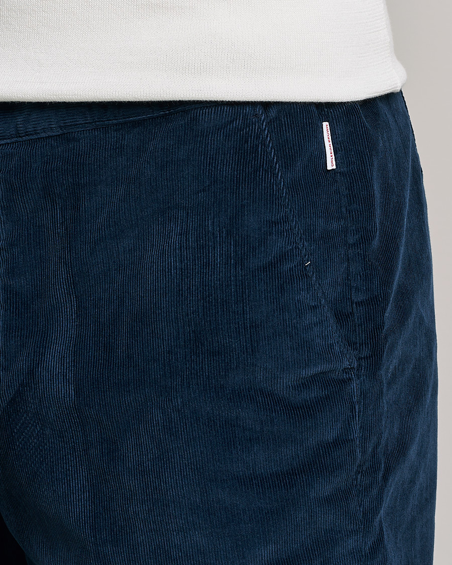 Homme | Shorts | Orlebar Brown | Bulldog Corduroy Drawcord Shorts Midnight Navy