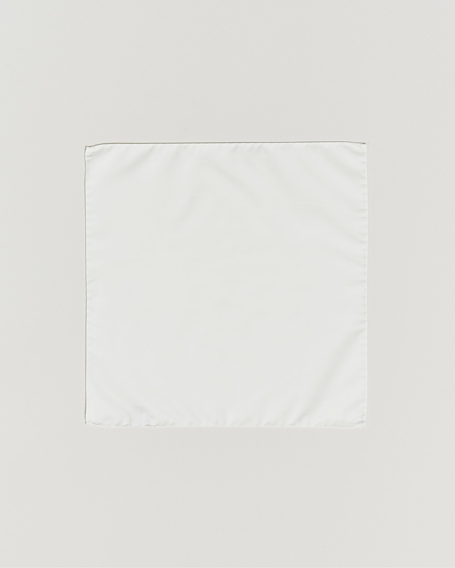 Homme | Pochettes De Costume | Stenströms | Handkerchief Cotton White