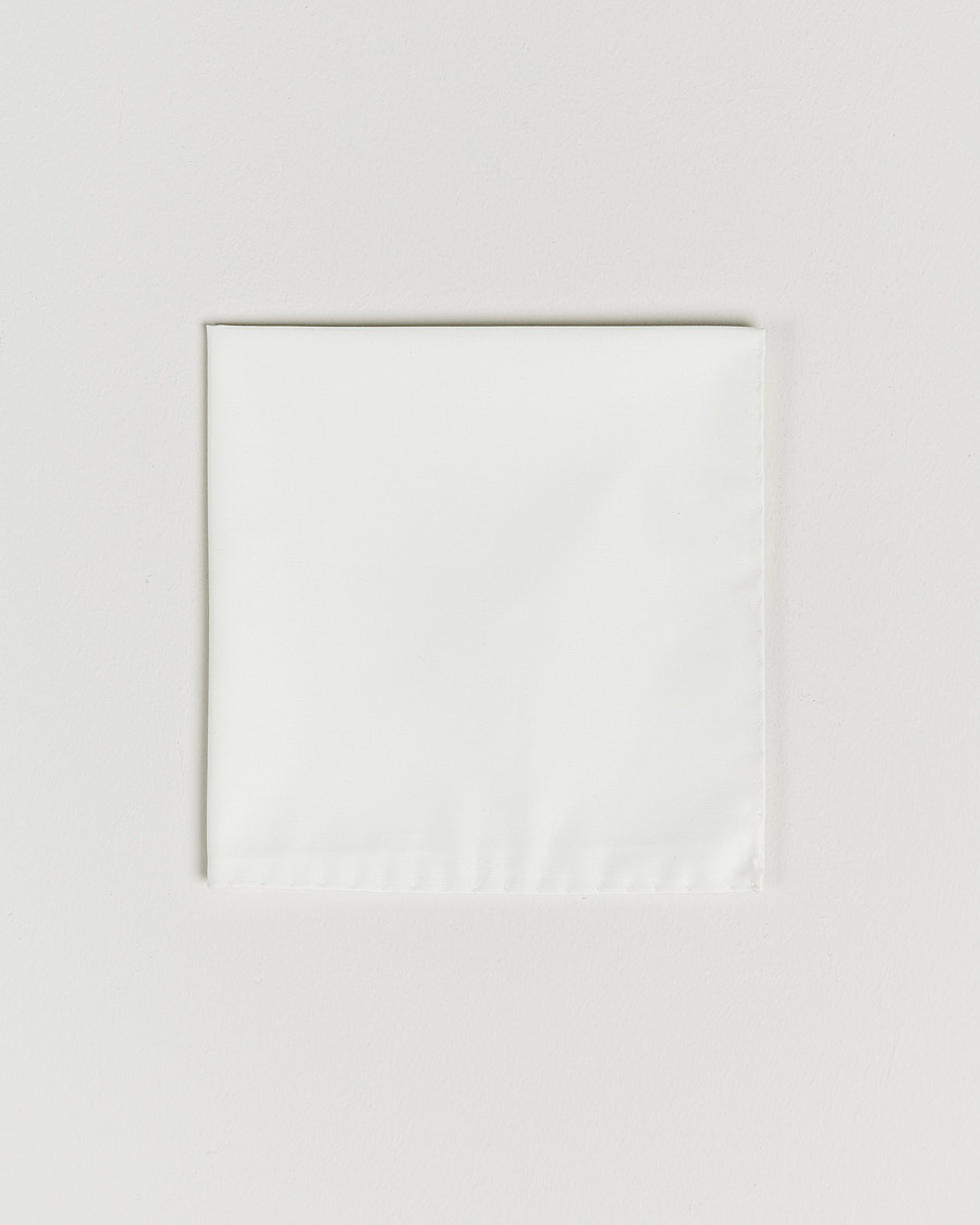 Homme | Pochettes De Costume | Stenströms | Handkerchief Cotton White
