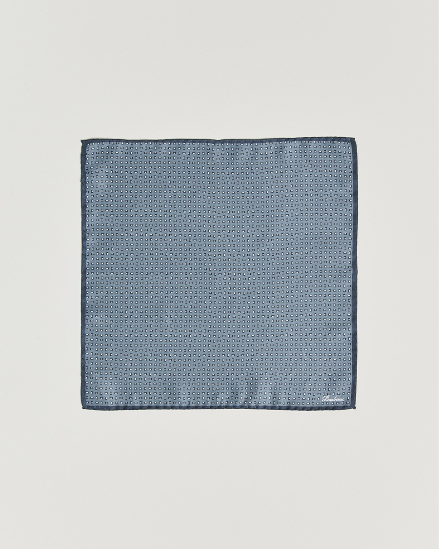 Homme | Pochettes De Costume | Stenströms | Silk Handkerchief Grey
