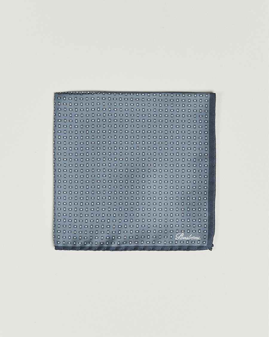 Homme | Pochettes De Costume | Stenströms | Silk Handkerchief Grey