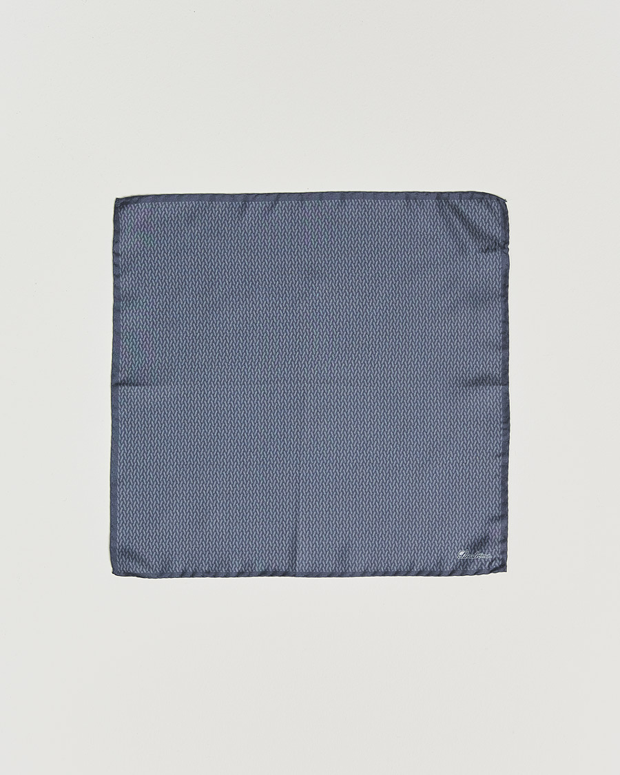 Homme | Pochettes De Costume | Stenströms | Silk Handkerchief Mid Grey