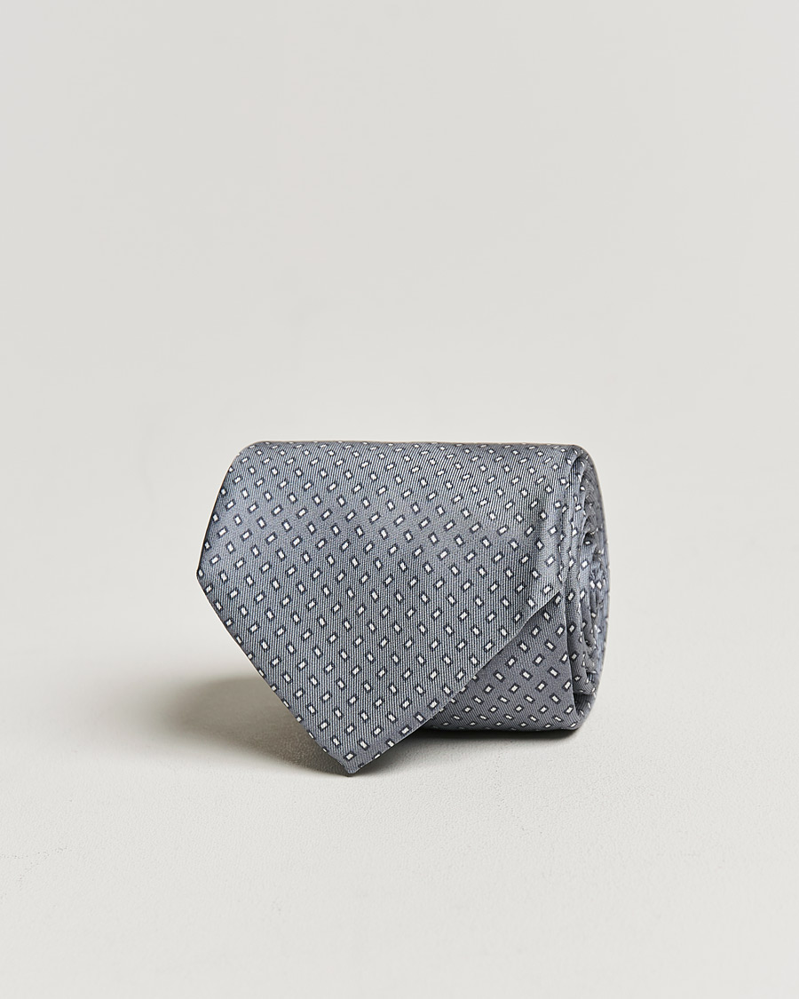 Homme | Cravates | Stenströms | Silk Tie Grey