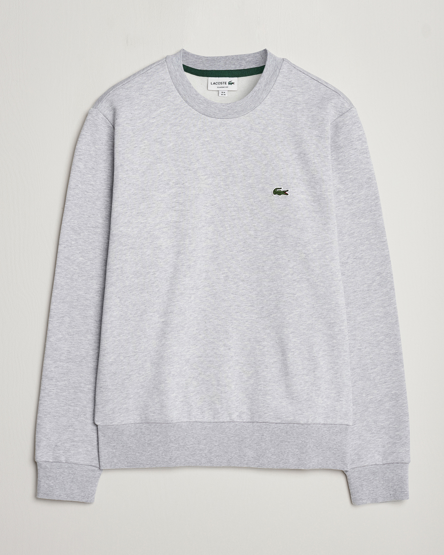 Homme | Pulls Et Tricots | Lacoste | Crew Neck Sweatshirt Silver Chine