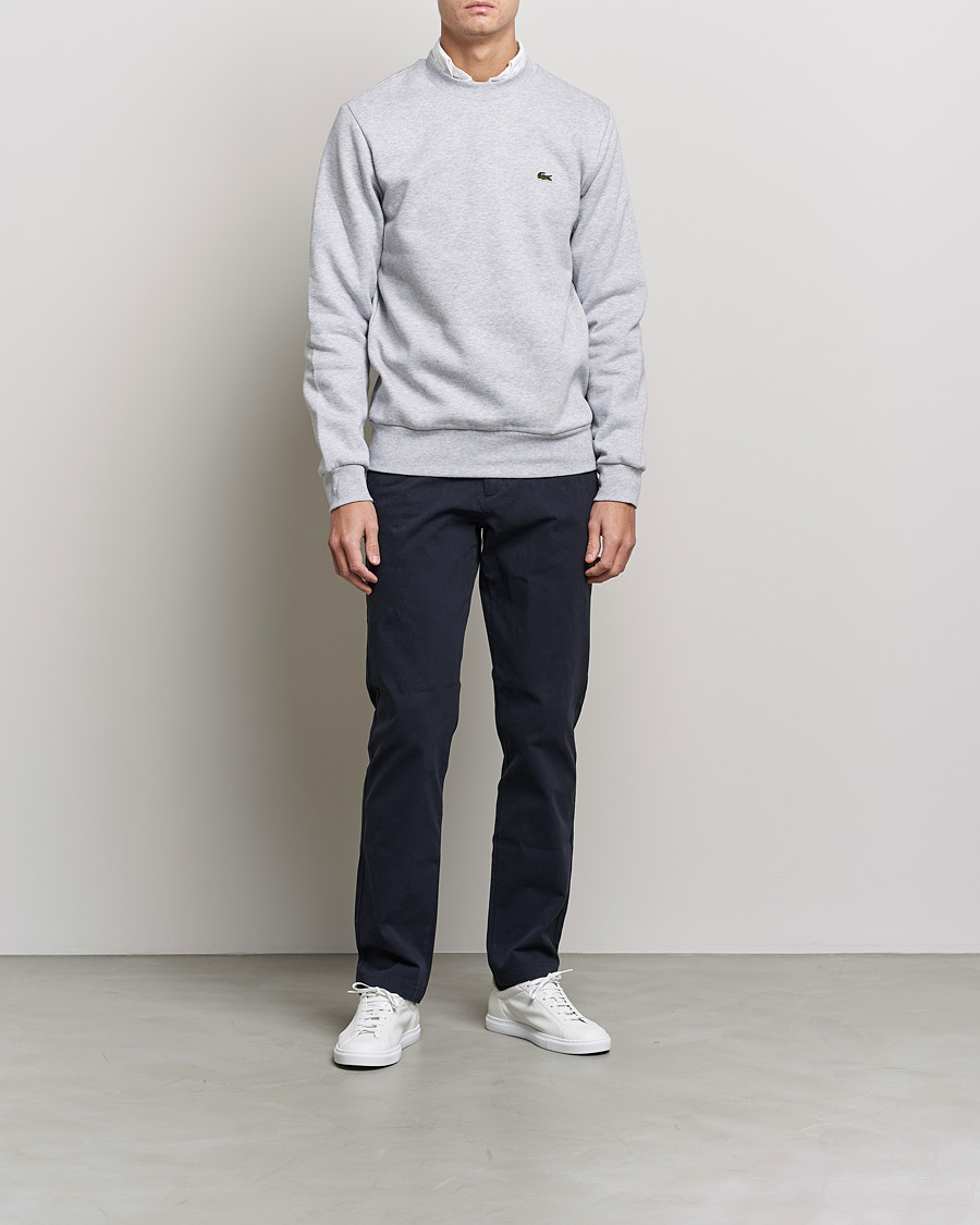 Homme | Pulls Et Tricots | Lacoste | Crew Neck Sweatshirt Silver Chine