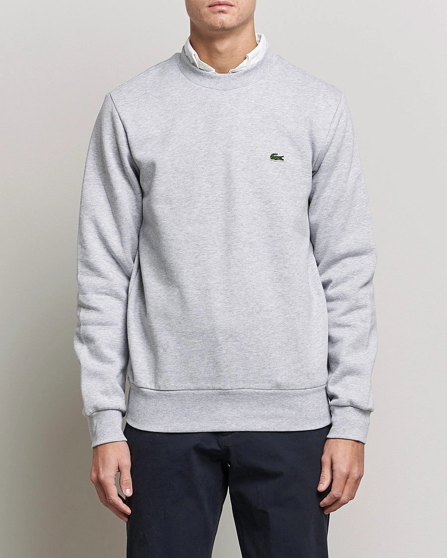 Homme | Vêtements | Lacoste | Crew Neck Sweatshirt Silver Chine