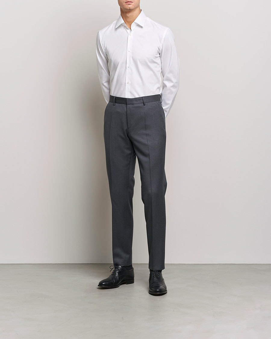 Homme | BOSS | BOSS BLACK | Hank Slim Fit Shirt White