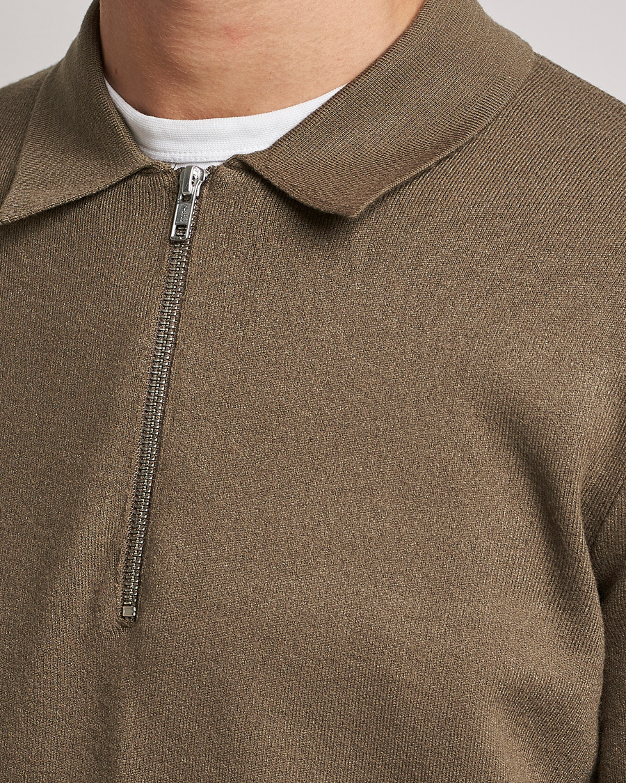 Homme | Pulls Et Tricots | Samsøe Samsøe | Samsøe & Samsøe Guna Half Zip Stone Grey