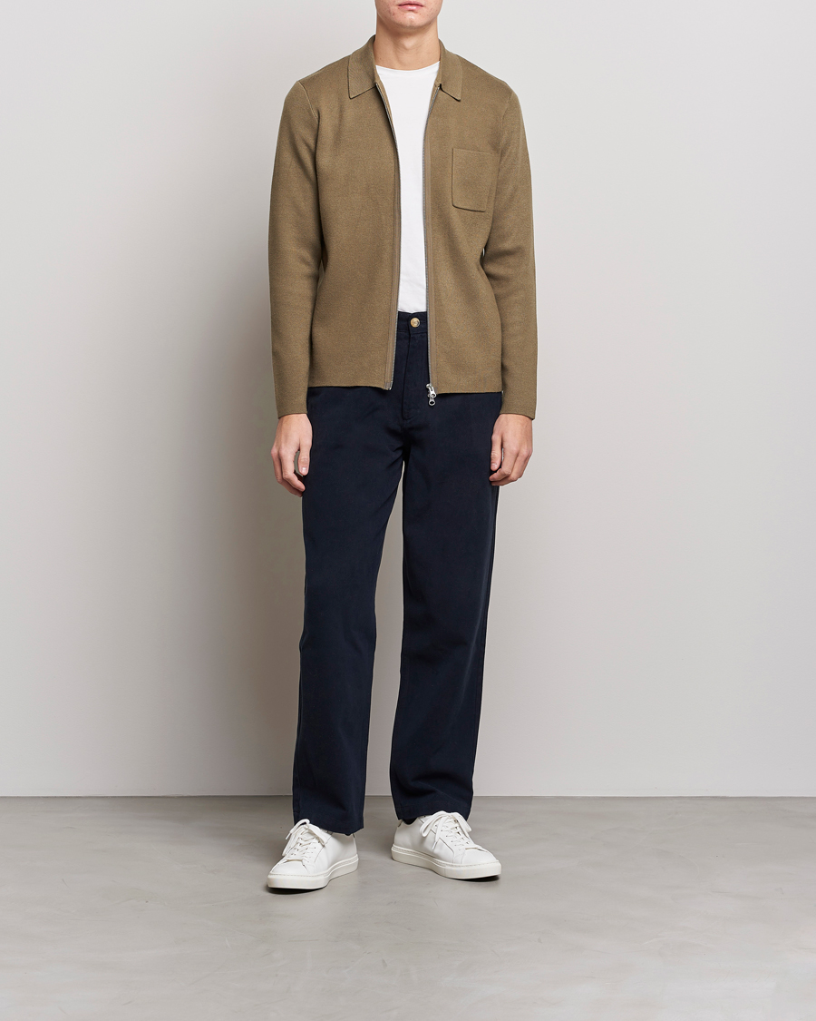 Homme | Pulls Et Tricots | Samsøe Samsøe | Samsøe & Samsøe Guna Full Zip Stone Grey