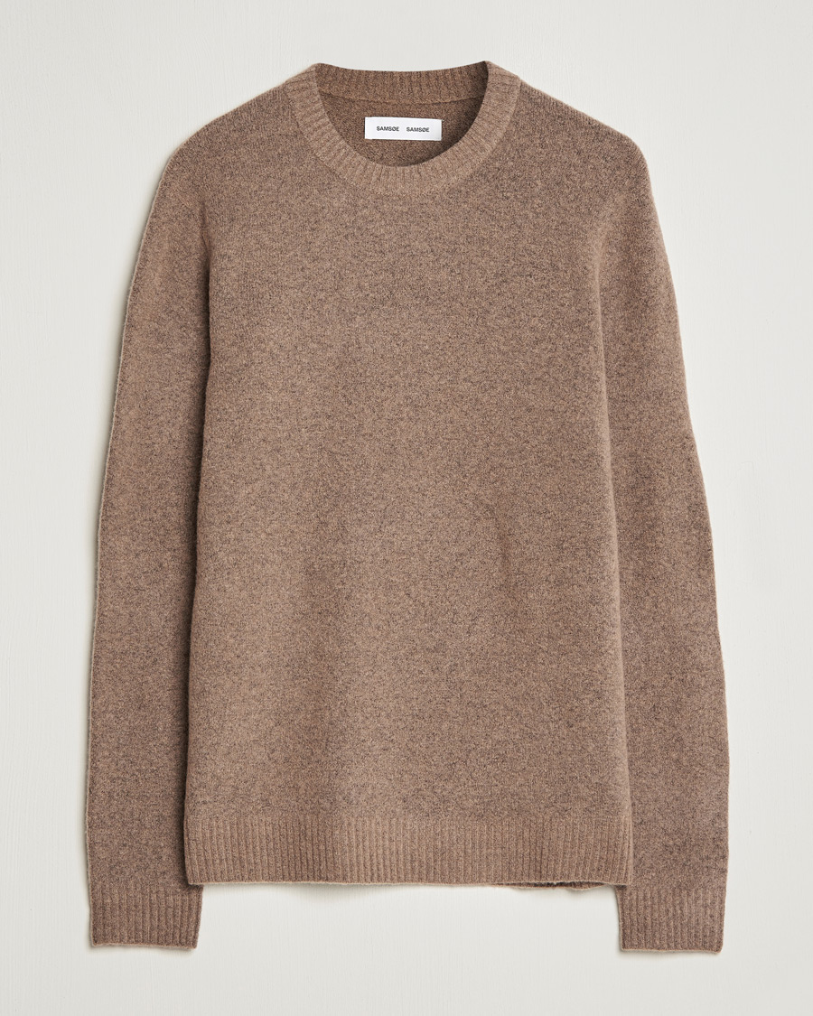 Homme | Pulls Et Tricots | Samsøe Samsøe | Samsøe & Samsøe Butler Yak Crew Neck Stone Grey