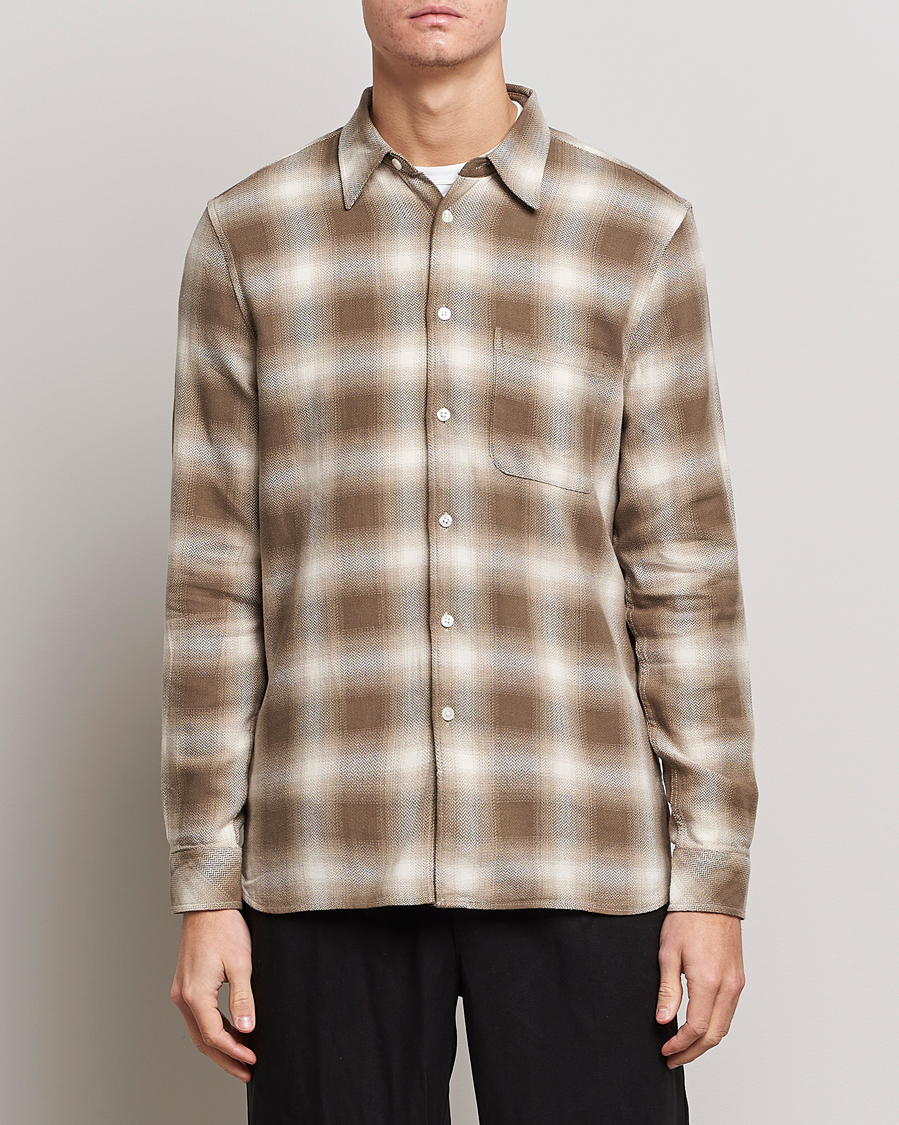 Homme | Chemises | Samsøe Samsøe | Samsøe & Samsøe Liam Organic Cotton Shirt Stone Gray