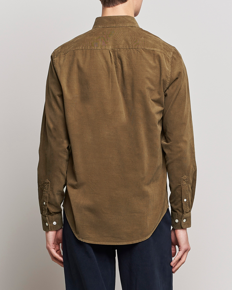 Homme | Chemises | Samsøe Samsøe | Samsøe & Samsøe Liam Organic Cotton Corduroy Shirt Stone Gray