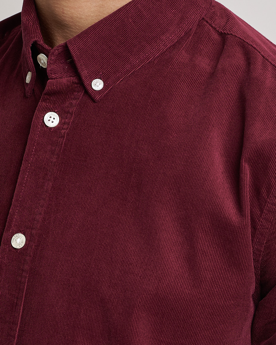 Homme | Chemises | Samsøe Samsøe | Samsøe & Samsøe Liam Organic Cotton Corduroy Shirt Windsor Wine