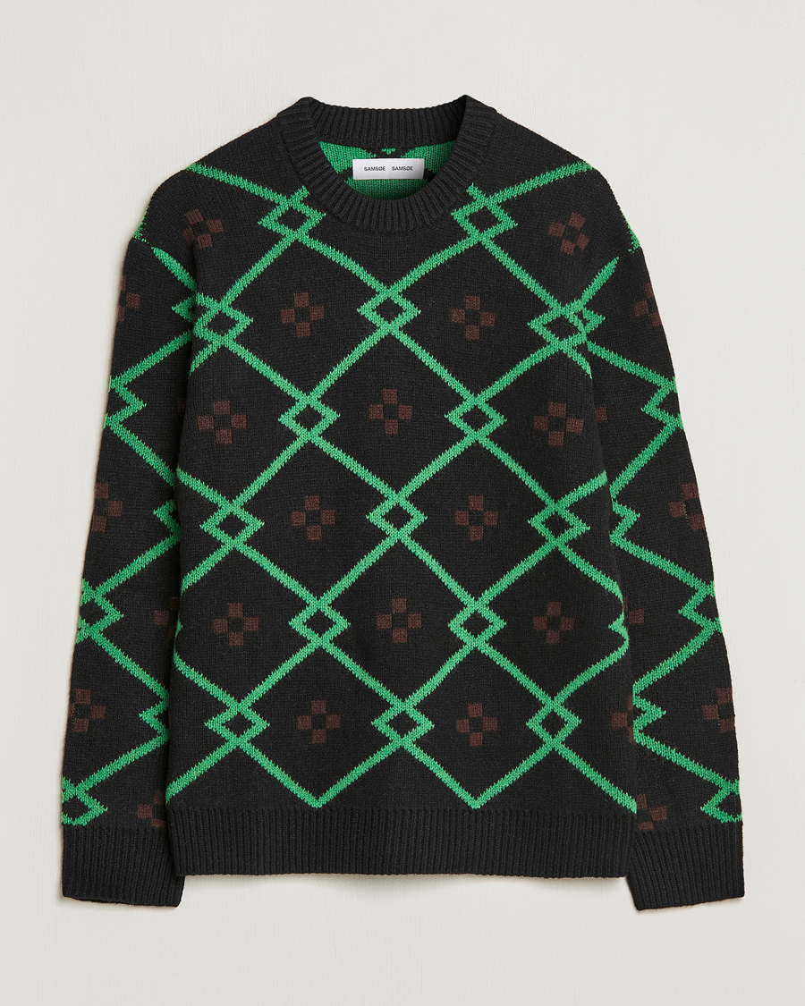 Homme | Pulls Et Tricots | Samsøe Samsøe | Samsøe & Samsøe Seren Wool Crew Neck Medium Green