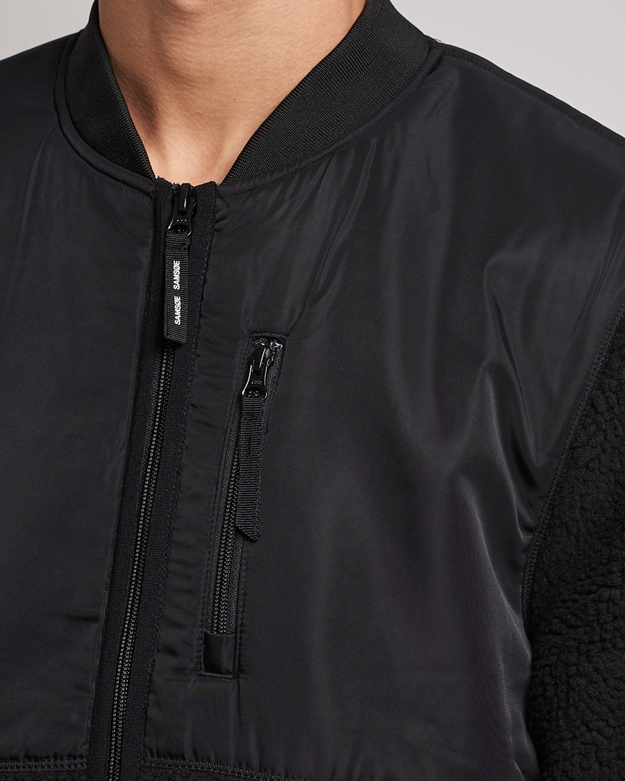 Homme | Pulls Et Tricots | Samsøe Samsøe | Samsøe & Samsøe Rasmus Fleece Full Zip Black