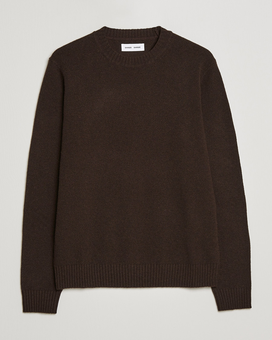 Homme | Pulls Et Tricots | Samsøe Samsøe | Samsøe & Samsøe Sylli Wool Crew Neck Mole