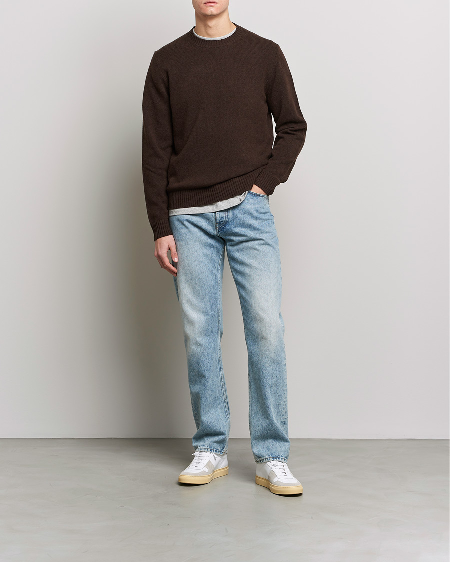 Homme | Pulls Et Tricots | Samsøe Samsøe | Samsøe & Samsøe Sylli Wool Crew Neck Mole