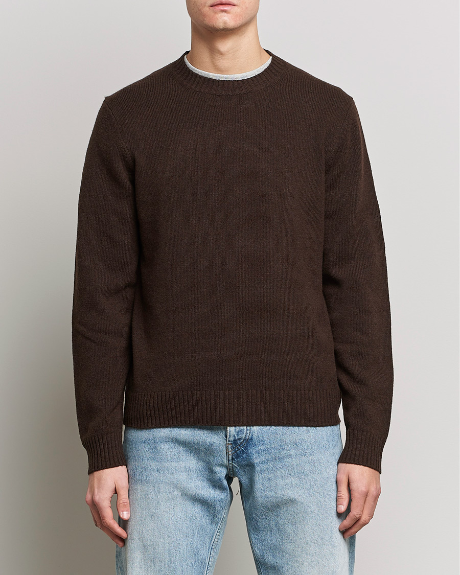 Homme | Pulls Et Tricots | Samsøe Samsøe | Samsøe & Samsøe Sylli Wool Crew Neck Mole