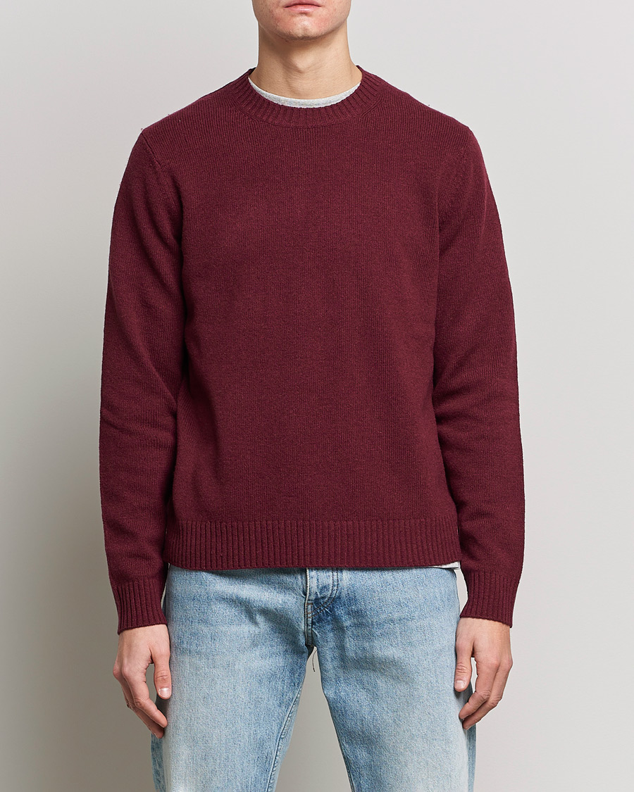 Homme | Pulls Et Tricots | Samsøe Samsøe | Samsøe & Samsøe Sylli Wool Crew Neck Windsor Wine