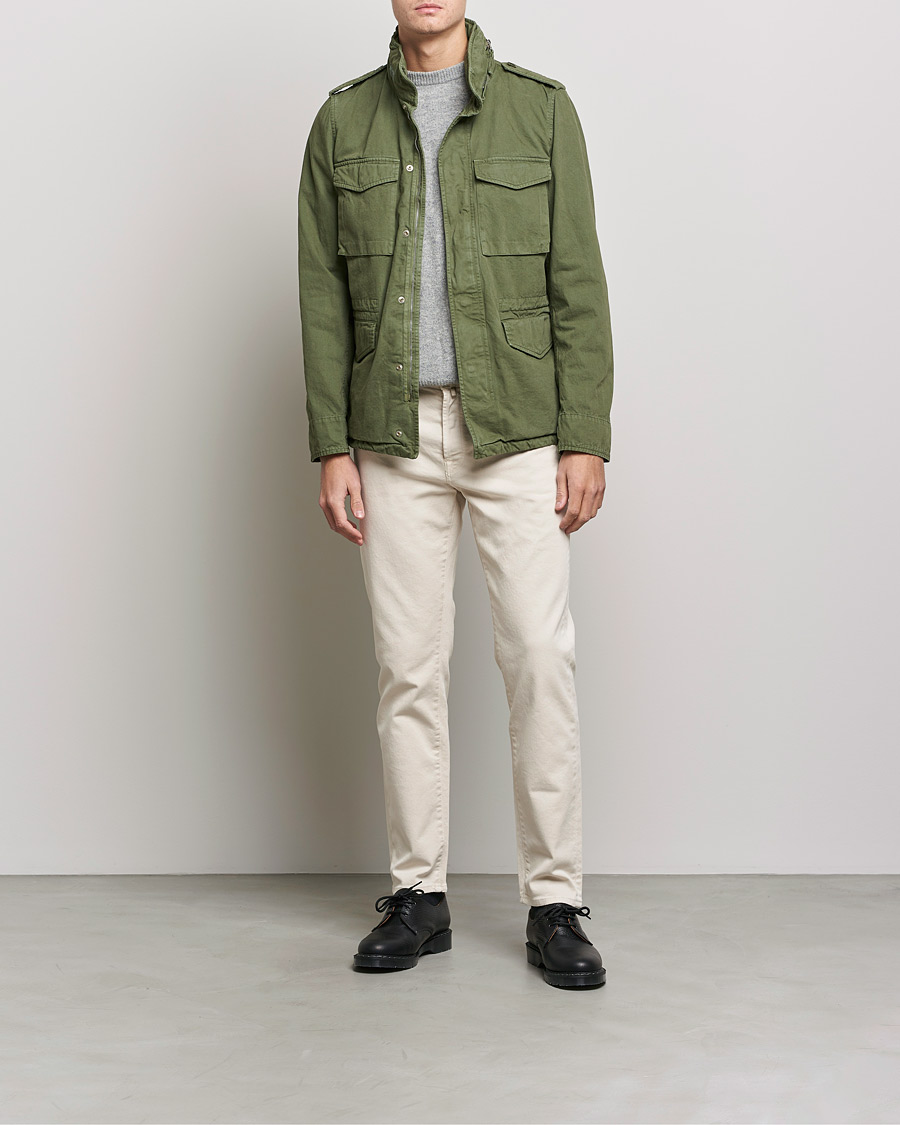 Homme | Pantalons | Incotex | Bull Denim 5-Pocket Pants White