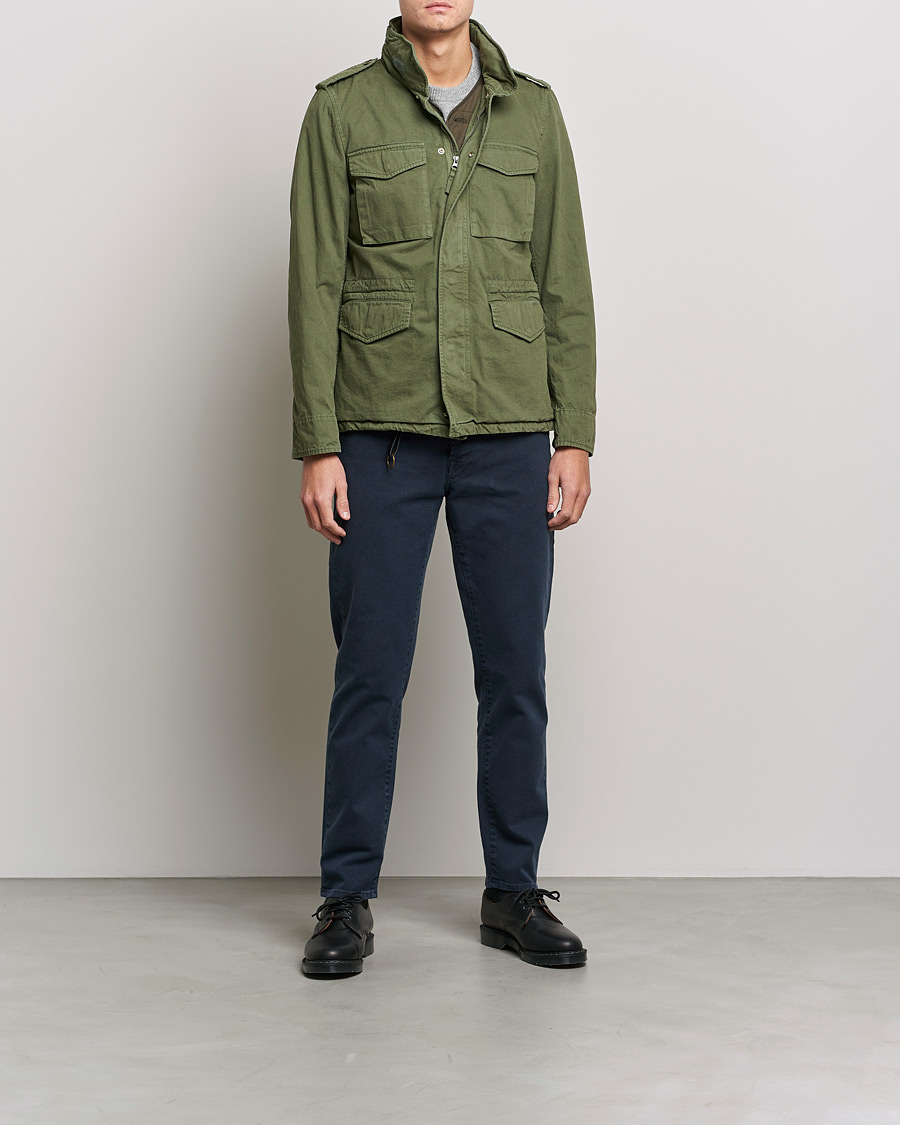 Homme | Pantalons | Incotex | Bull Denim 5-Pocket Pants Navy