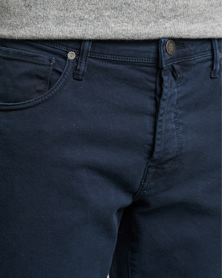 Homme | Pantalons | Incotex | Bull Denim 5-Pocket Pants Navy