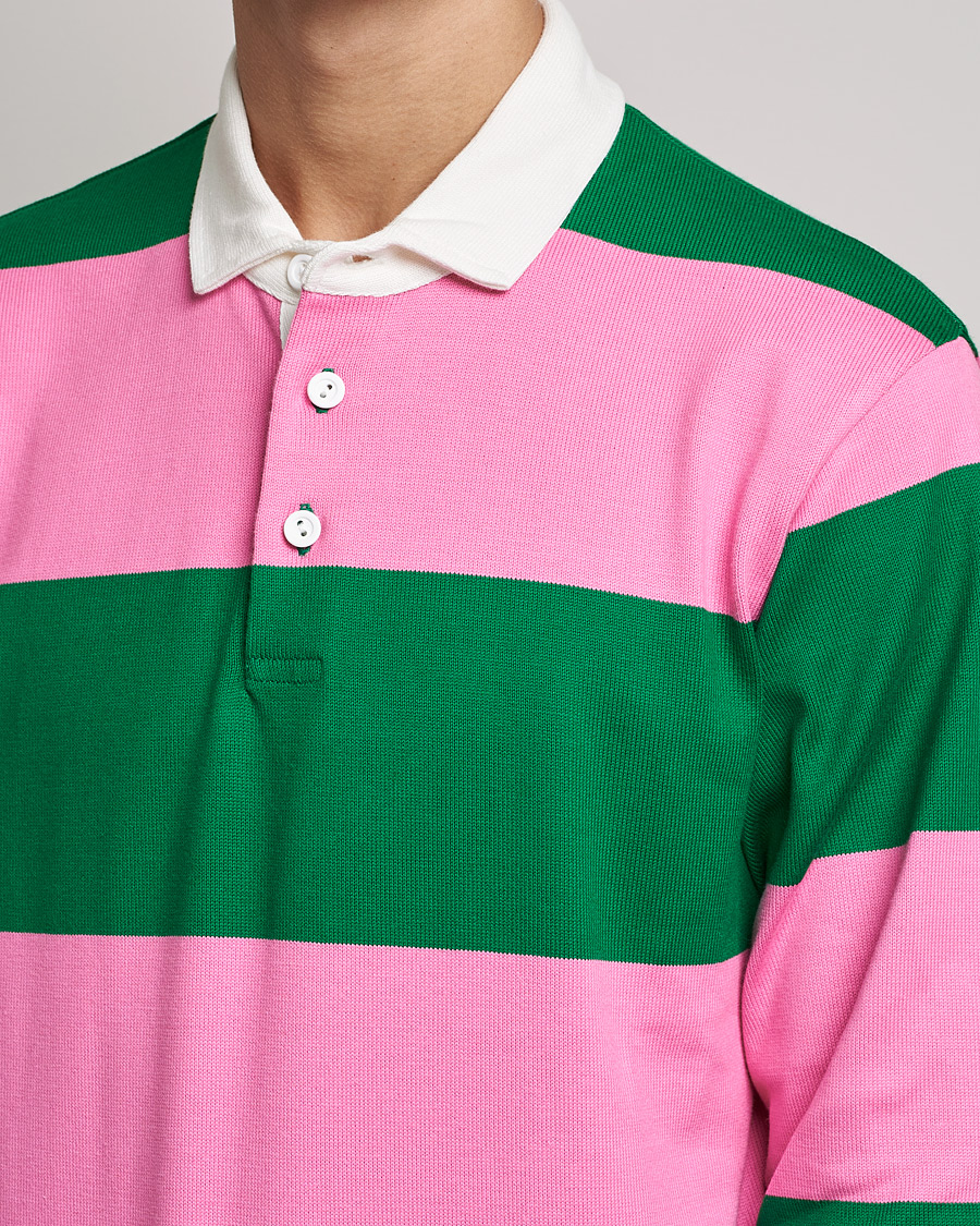 Homme | Pulls Et Tricots | Rowing Blazers | Block Stripe Rugby Pink/Green