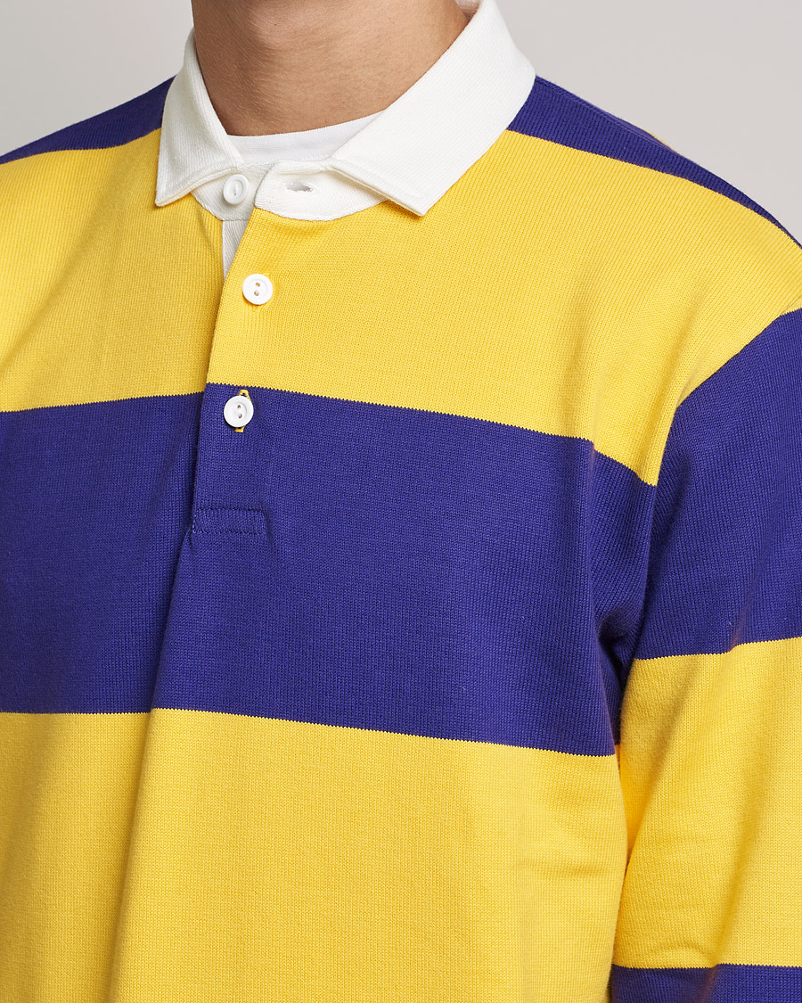 Homme | Pulls Et Tricots | Rowing Blazers | Horizontal Stripe Rugby Gold/Purple