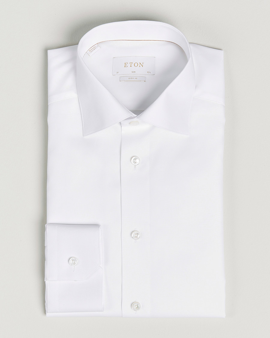 Homme | Chemises | Eton | Giza 45 Cotton Shirt White