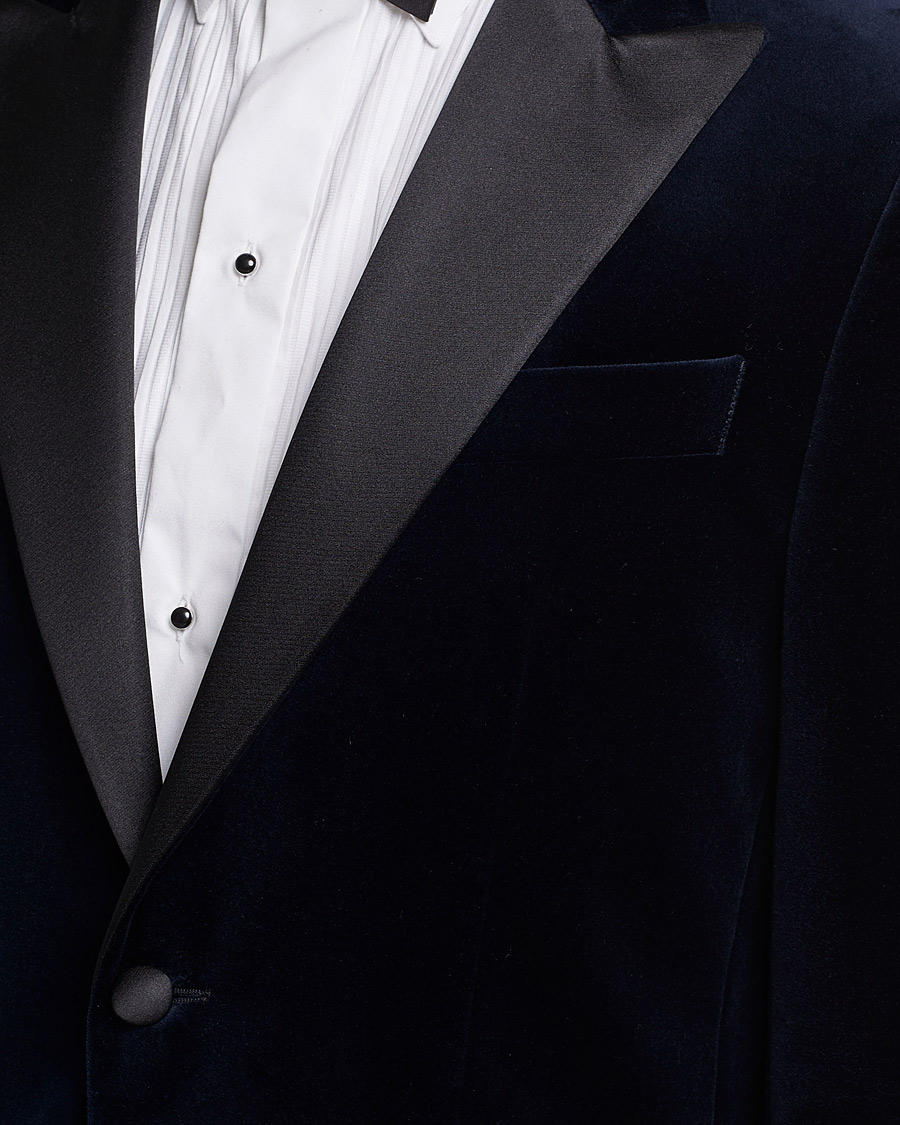 Homme | Blazers | BOSS BLACK | Hutson Velvet Tuxedo Blazer Dark Blue