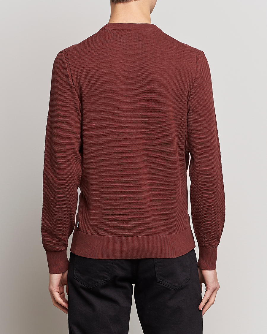 Homme | Pulls Et Tricots | BOSS BLACK | Ecaio Knitted Structured Sweater Medium Brown
