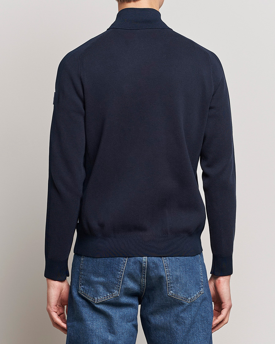 Homme | Pulls Et Tricots | BOSS BLACK | Fisio Knitted Full Zip Dark Blue