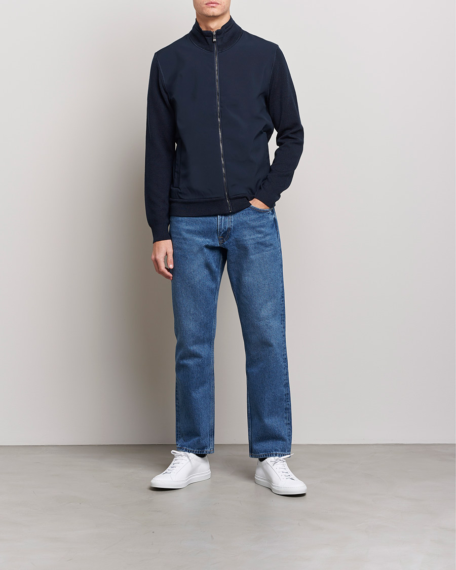 Homme | Pulls Et Tricots | BOSS BLACK | Feloy Full Zip Dark Blue