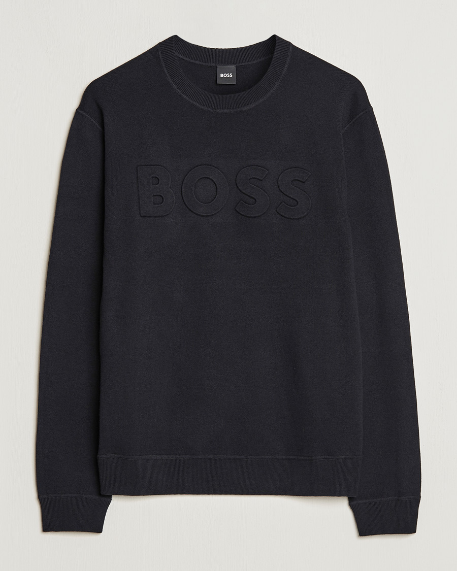 Homme | Pulls Et Tricots | BOSS BLACK | Foccus Knitted Sweater Black