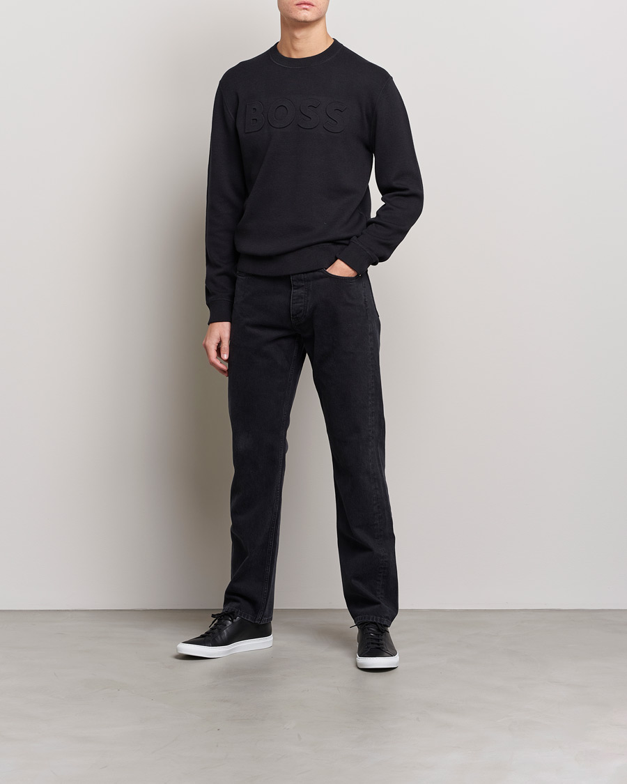 Homme | Pulls Et Tricots | BOSS BLACK | Foccus Knitted Sweater Black