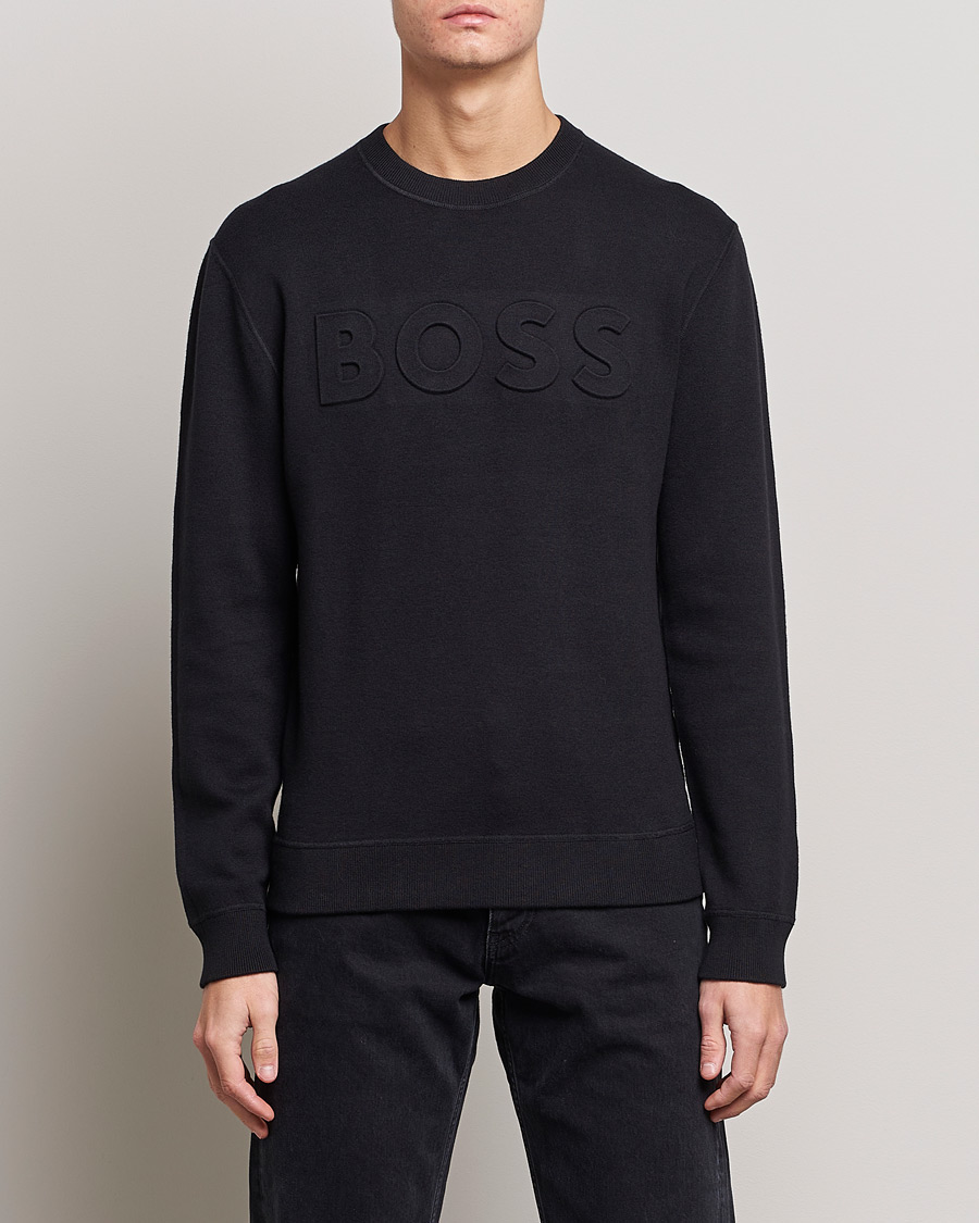 Homme | Pulls Et Tricots | BOSS BLACK | Foccus Knitted Sweater Black