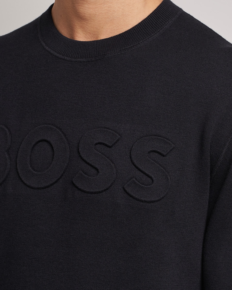 Homme | Pulls Et Tricots | BOSS BLACK | Foccus Knitted Sweater Black