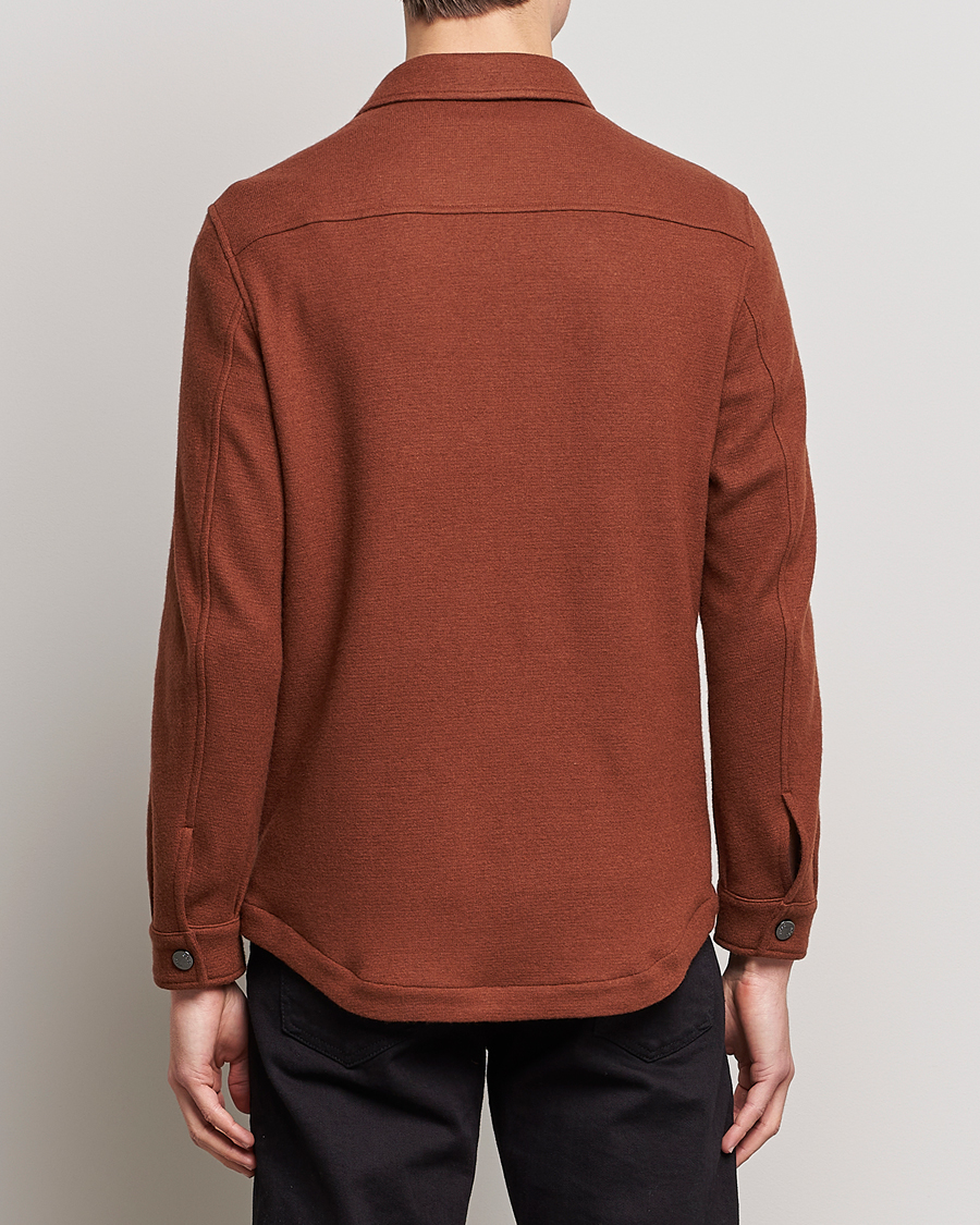 Homme | Chemises | BOSS BLACK | Carper Wool Overshirt Medium Brown