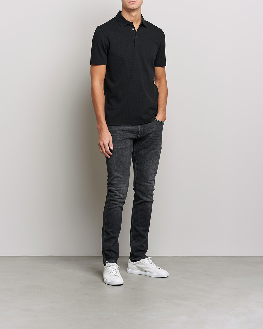 Homme | Polos | BOSS BLACK | Pitton Waffle Polo Black