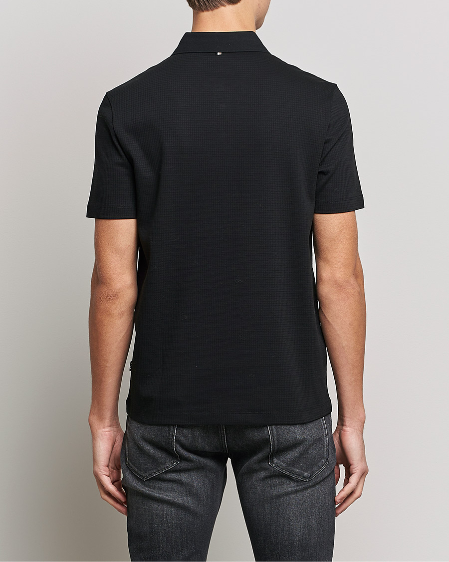 Homme | Polos | BOSS BLACK | Pitton Waffle Polo Black