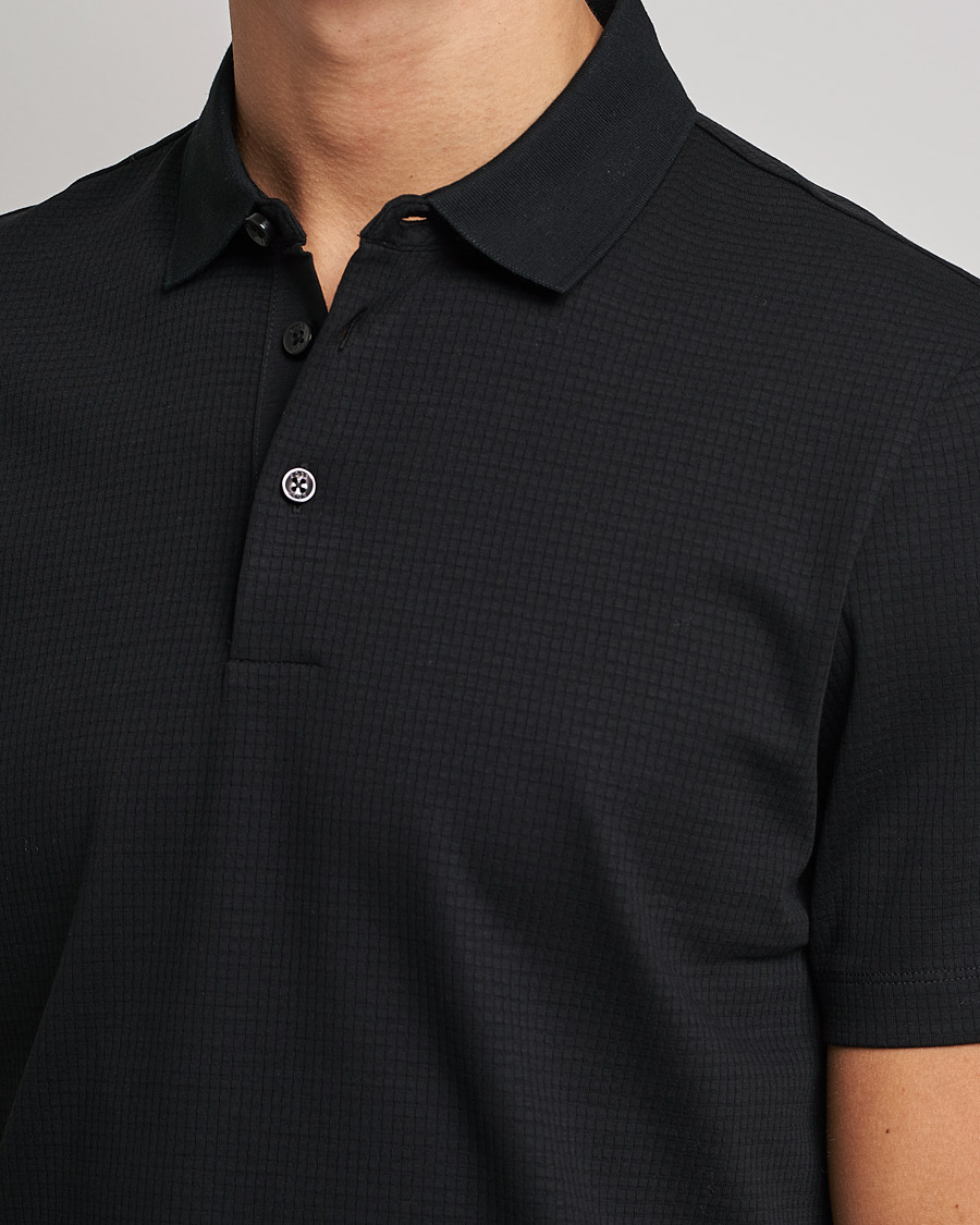 Homme | Polos | BOSS BLACK | Pitton Waffle Polo Black