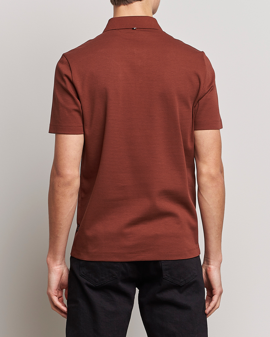 Homme | Polos | BOSS BLACK | Pitton Waffle Polo Medium Brown