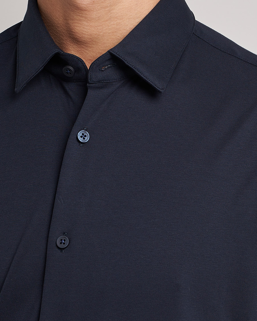 Homme | Chemises | BOSS BLACK | Hank 4-Way Stretch Shirt Dark Blue