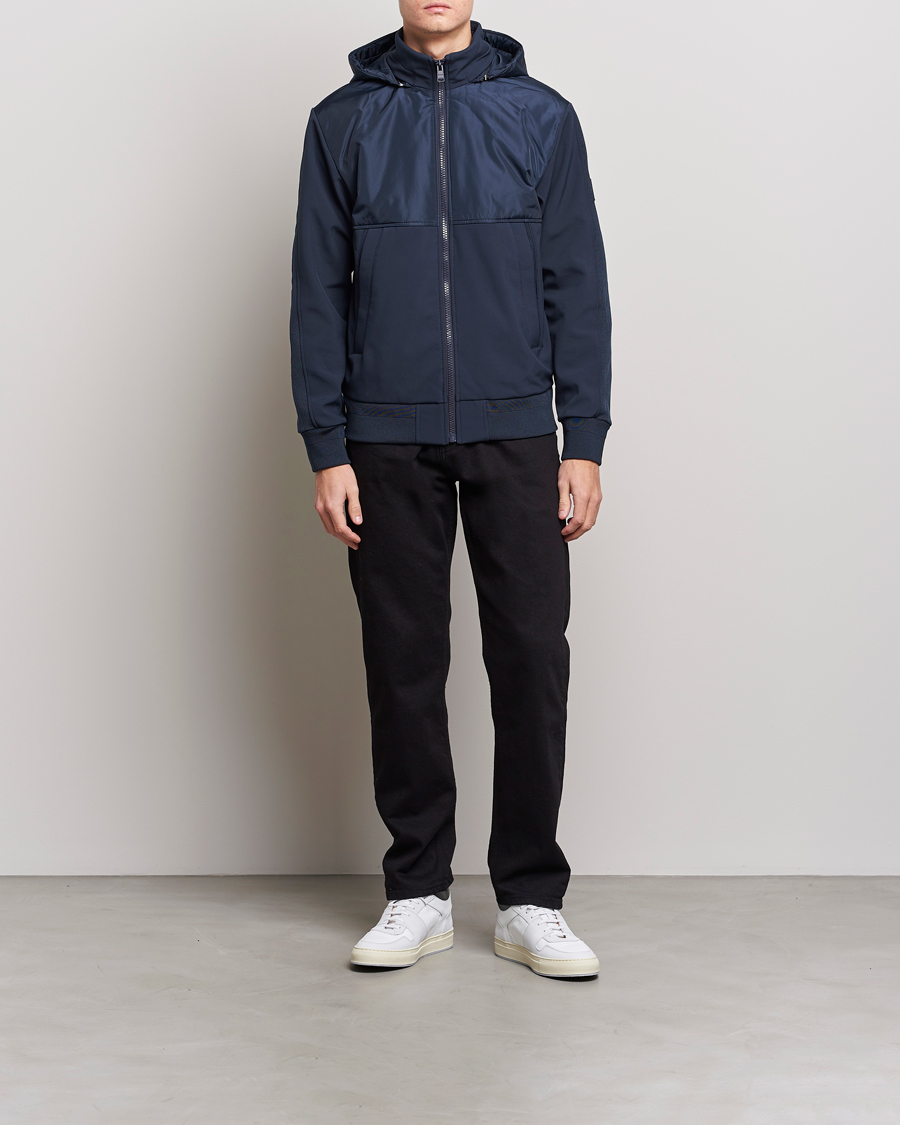 Homme | Manteaux Et Vestes | BOSS BLACK | Seeger Hybrid Jacket Dark Blue