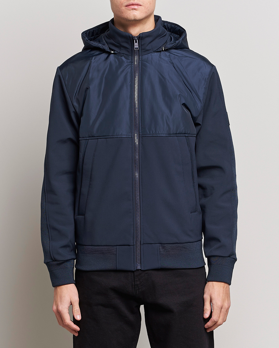 Homme | Manteaux Et Vestes | BOSS BLACK | Seeger Hybrid Jacket Dark Blue